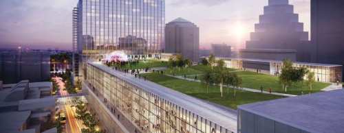 A proposed 3-acre park could be built atop the expanded Austin Convention Center should a proposal from city officials proceed.