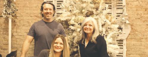 Robert and Kaci Lyford (left) and Luann Van Winckel (right) work to bring curated collections and farm-fresh ingredients to patrons of Patina Green Home and Market.