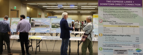 Residents were able to view configurations for potential MoPac South Environmental Study projects as part of an open house Nov. 10 at Palmer Events Center.