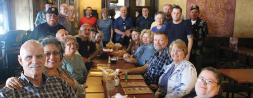 Members of Pflugervilleu2019s American Legion Post 154 gather for breakfast at Morelia Mexican Grill.
