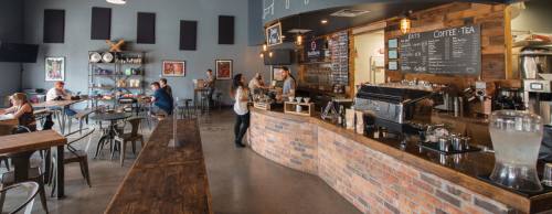 Red Horn Coffee House & Brewing Co. sells coffees roasted in-house as well as from roasters in Texas.
