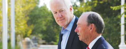 Ray Laughter helps LSCS build relationships with politicians such as U.S. Sen. John Cornyn, R-Texas.