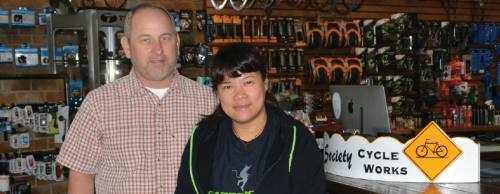 Jason Wise and Jennie Leverett opened Society Cycle Works in 2014 in Sugar Land.