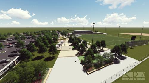 The multipurpose fields complex will break ground in January.