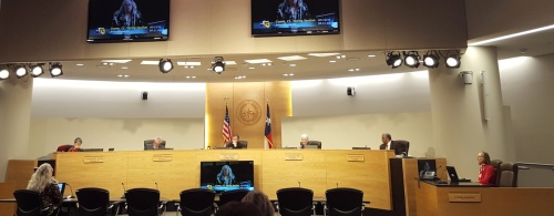 The Travis County Commissioners Court meets Jan. 12 in the courtroom at 700 Lavaca St. in Austin.