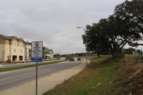 The city of San Marcos is preparing for implementation of a new hands-free driving ordinance by erecting 35 signs throughout the city alerting drivers of the new law. Drivers caught using  hand-held electronic devices while operating a moving vehicle can face fines up to $500. 