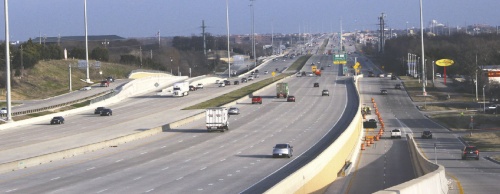Construction on US 75 through McKinney significantly increased the roadu2019s capacity, widening the main lanes from four main lanes to eight main lanes.