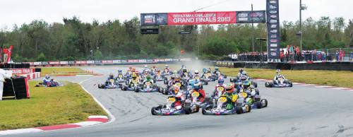 Speedsportz Racing Park President and Co-owner Alan Rudolph races (above) in karts similar to what will be used at the new venue within Grand Texas in New Caney.