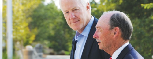 Ray Laughter helps LSCS build relationships with politicians such as U.S. Sen. John Cornyn, R-Texas.