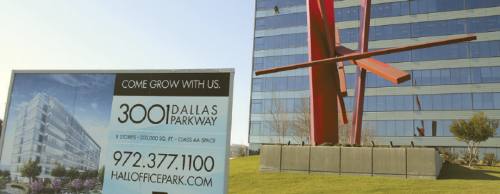 Hall Office Park is one of many office parks in Frisco offering commercial real estate.
