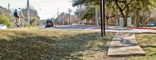 Portions of Jollyville Road are missing segments of sidewalks, leading the city to label it as a critical corridor to fund in its Sidewalk Master Plan.