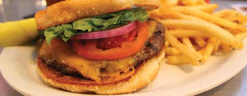 One of the most popular items on the restaurantu2019s menu is the Brautigams Burger ($9.99).