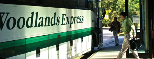 The Woodlands Park and Ride system takes riders to various destinations in Houston for work.