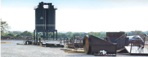 This Asphalt Inc. hot-mix plant is under construction in Spicewood. Residents say they oppose more plants coming to the unincorporated area.