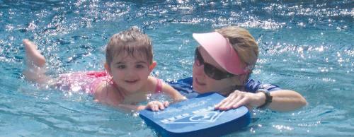 Mimi Conner, right, teaches children, adults and those living with special needs how to swim.