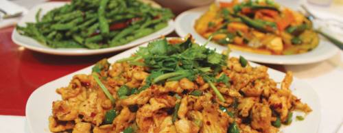 Chong Quin Mala Chicken ($10.50) is one of the most popular dishes at Sichuan River.