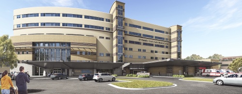 A rendering shows how St. David's South Austin Medical Center will look following its $58 million expansion.