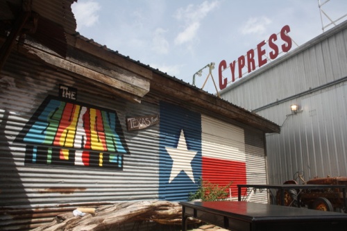 The Shack Burger Resort has one of many patios for outdoor drinking and dining in Cy-Fair. 