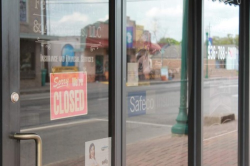 Businesses shuttering their doors due to coronavirus restrictions has lowered the sales tax revenue collected by cities. (Andy Li/Community Impact Newspaper)
