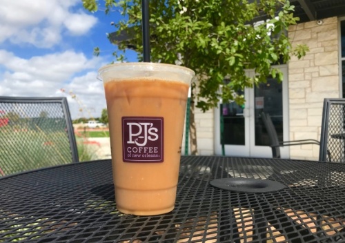 PJ's Coffee of New Orleans is now serving up coffee beverages, sandwiches and pastries in Round Rock. (Kelsey Thompson/Community Impact Newspaper)