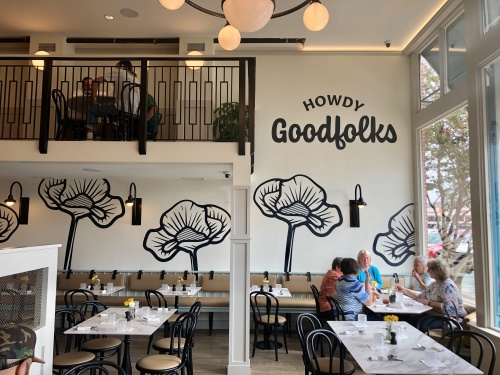 The new southern-style eatery on the Georgetown Square serves honey butter mini biscuits and boozy craft milkshakes. (Brittany Andes/Community Impact Newspaper)