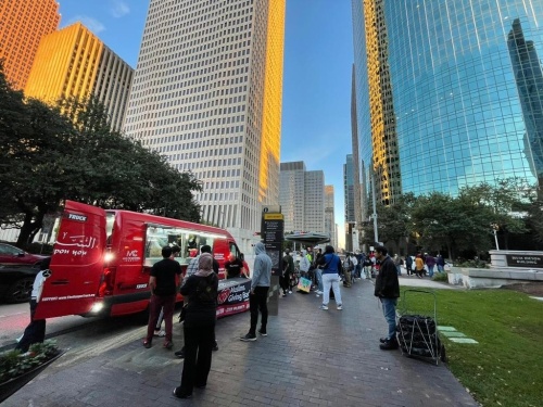 The truck is brought to different Houston locations weekly on Saturdays. (Courtesy of Mohammed Nasrullah) 