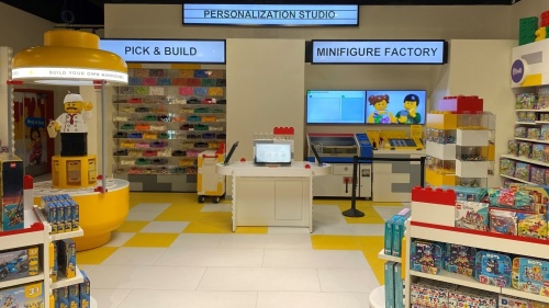 Inside shot of the Legoland Discovery Center
