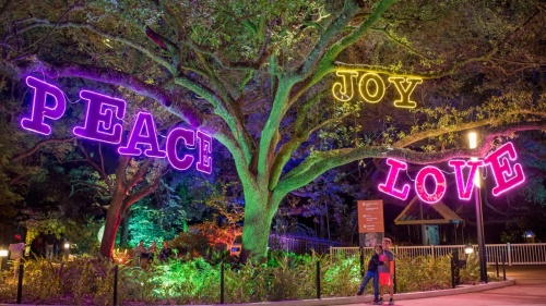 Zoo Lights is a light show within the Houston Zoo that happens every year. (Courtesy Houston Zoo Lights)