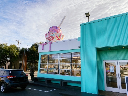 Amy's Ice Creams in Cedar Park will include an exterior 3D structure similar to the location on Guadalupe Street in Austin. (Courtesy Amy's Ice Creams)