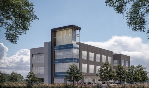 At approximately 22,000 square feet, a new coworking office building is estimated for a late 2022 completion date. (Courtesy The Seth Brothers Team)