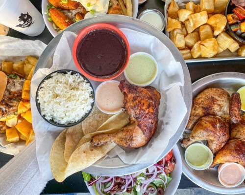 The restaurant specializes in Peruvian-style rotisserie chicken, which is marinated for 24 hours in 18 spices. (Courtesy Chick Houz)