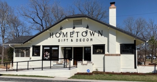 Hometown Gift & Decor, a new business set to occupy the historic D.B. Gregg house on East Main Street in downtown Round Rock, will hold a grand opening April 9. (Steffanie Bartlett/Community Impact Newspaper)