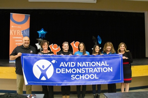 Other school staff interested in partnering with the nonprofit can tour schools such as Aprende Middle School to see the AVID program in action. (Courtesy Kyrene School District)