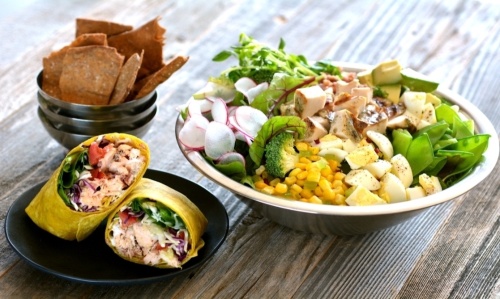 Salata is a fast-casual salad bar where guests can choose from a variety of toppings to create a salad or wrap. (Courtesy Salata)
