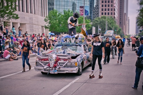 The annual Art Car returns to Downtown Houston in April with a fleet of more than 250 creatively designed cars. (Courtest Morris Malakoff)