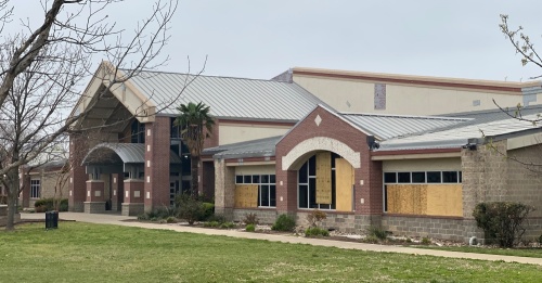 The Clay Madsen Recreation Center at 1600 Gattis School Road, Round Rock, reopened with limited amenities April 4 amid ongoing repairs after the facility was damaged by an EF-2 tornado March 21. (Brooke Sjoberg/Community Impact Newspaper)