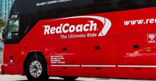 Florida-based luxury motorcoach company RedCoach is adding a San Antonio stop downtown at 165 Bowie St., effective April 28. (Courtesy RedCoach)