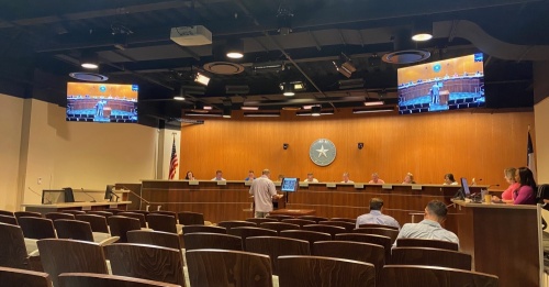 Round Rock officials approved engineering contracts for turn lanes to be added to eastbound SH 45 and northbound I-35 near the Round Rock Crossing shopping center during an April 14 council meeting. (Brooke Sjoberg/Community Impact Newspaper)