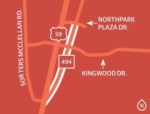 Construction is underway on a project to expand Loop 494 between half a mile north of Kingwood Drive and north of Sorters McClellan Road from two to four lanes with a raised turf median, center turn lanes and intersections, and sidewalks. (Ronald Winters/Community Impact Newspaper) 