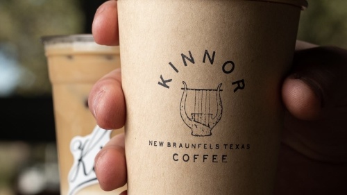 The coffee shop is partnered with 5 Stones Artisan Brewery and recently expanded to a larger space. (Courtesy Kinnor Coffee)