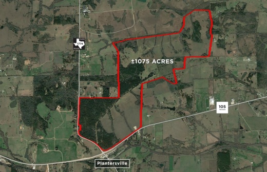 NewQuest Properties announced plans May 2 for a 1,080-acre residential community in Plantersville at FM 1774 and Hwy. 105. (Courtesy NewQuest Properties)