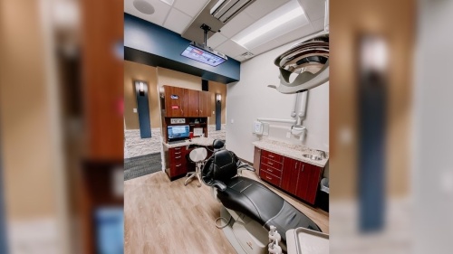 Inside of Just for Grins Family Dentistry and Orthodontics' new Keller facility