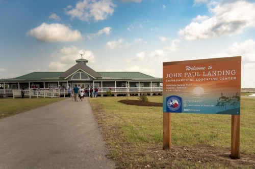 John Paul Landing Environmental Education Center held a grand reopening May 21. (Courtesy Harris County Precinct 4)