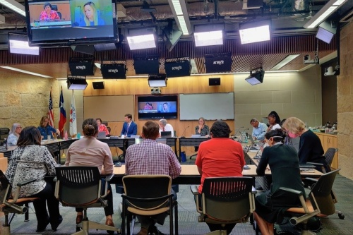 Representatives with local labor organizations briefed City Council on a proposal to raise Austin's living wage to $22 per hour June 7. (Ben Thompson/Community Impact Newspaper)