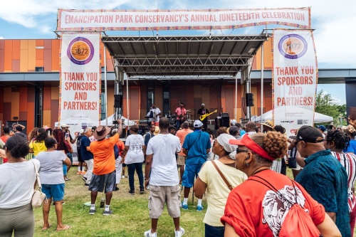 At Emancipation Park, the city of Houston is celebrating the 150th annual Juneteenth. (Courtesy Emancipation Park Conservancy)