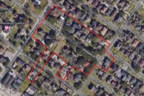 Eighteen homes on two blocks would be included in a proposed historic district in Riverside Terrace. (Courtesy city of Houston)