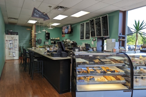 Photo of the counter at Baked 'n Sconed