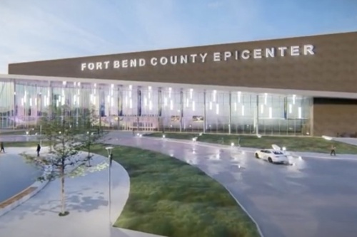 A rendering of the Fort Bend County EpiCenter, located in Rosenberg.