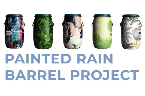 Local artists have until Aug. 31 to submit their proposal to participate in this year's rain barrel paint project. (Courtesy city of Georgetown)