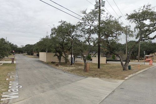 Wagon Trail Road is due to be rebuilt and realigned under a citywide street improvement project that the city of Shavano Park plans to undertake starting in 2023 with money from a voter-approved $10 million bond issue. (Courtesy Google Streets)